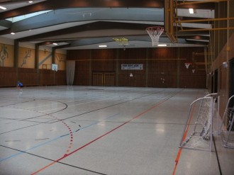 Das ist unsere Sporthalle...